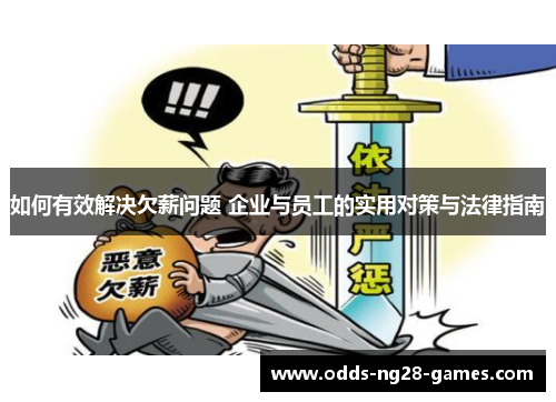 如何有效解决欠薪问题 企业与员工的实用对策与法律指南